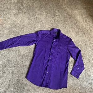 Beautiful, bright, purple button down top